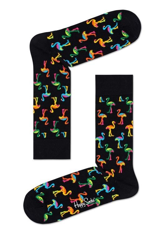 Happy Socks - Flamingo Sock Black