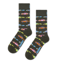 Happy Socks - Car Stripe Sock Army Green