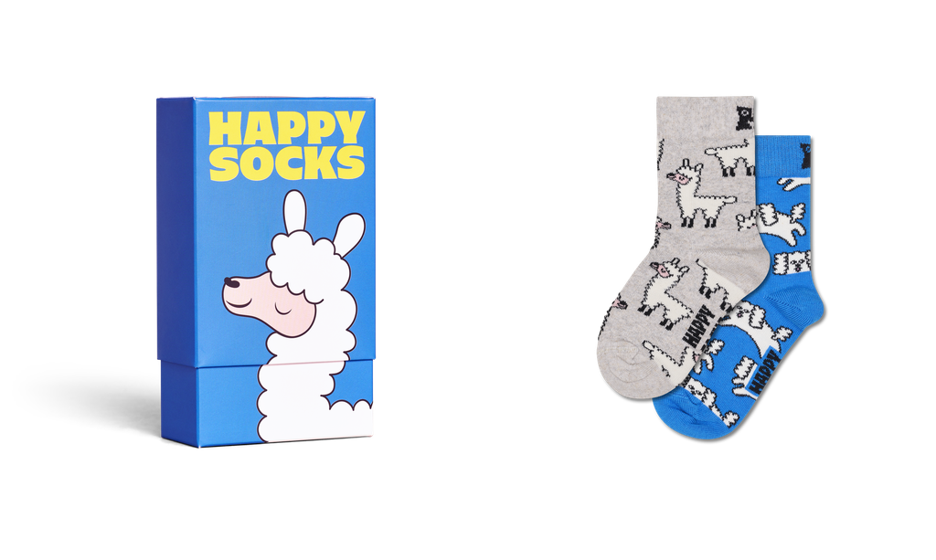 Happy Socks - Kids 2-Pack Llama